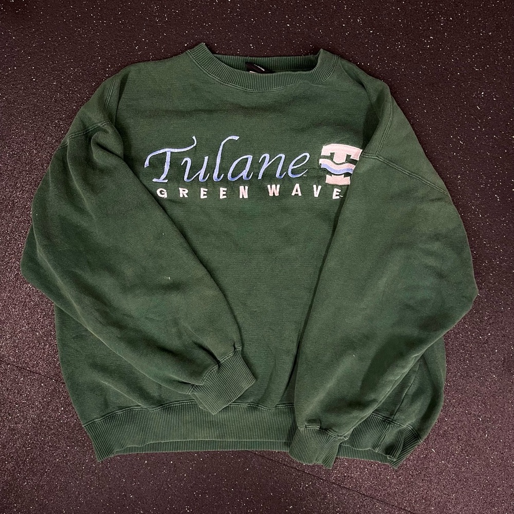 *SOLD* RARE Vintage Tulane Green Wave Sweatshirt
